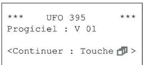 KATHREIN UFO 395 - Lecture de la version du logiciel - 2