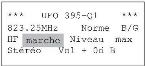 KATHREIN UFO 395 - Activation/désactivation des signaux de sortie - 1