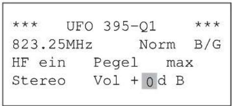 KATHREIN UFO 395 - Einstellung der Lautstärke - 1