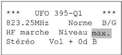 KATHREIN UFO 395 - Régler le niveau de sortie commun - 1