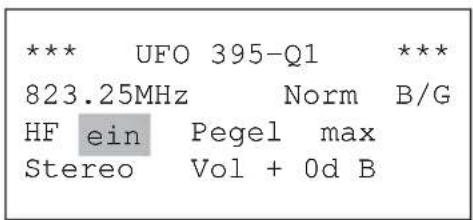 KATHREIN UFO 395 - Ein-bzw. Ausschalten der Ausgangssignale - 1