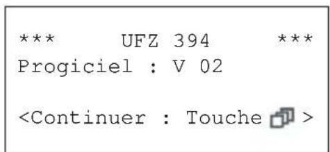 KATHREIN UFO 395 - Lecture de la version du logiciel - 3