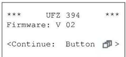 KATHREIN UFO 395 - Reading the software version - 3