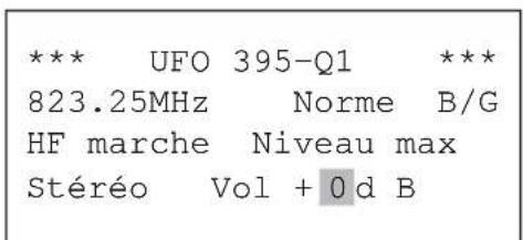 KATHREIN UFO 395 - Réglage du niveau sonore - 1