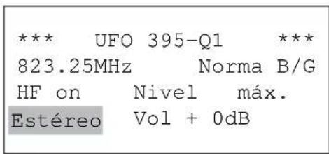 KATHREIN UFO 395 - SeLECTION del modo de audio - 1