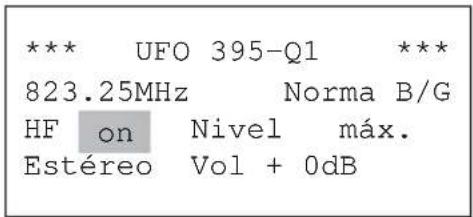 KATHREIN UFO 395 - Conectar y desconectar las senales de salute - 1