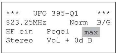 KATHREIN UFO 395 - Gemeinsamen Ausgangspegel einstellen - 1