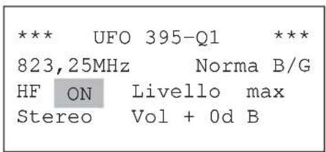 KATHREIN UFO 395 - Attivazione e/o disattivazione dei segnali di uscita - 1