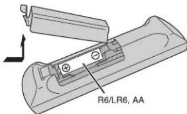 PANASONIC SCAKX14 - Die FernbedienungVBorbereiten - 1