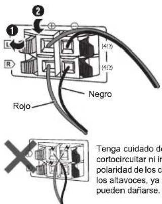 PANASONIC SCAKX14 - Conecte los altavoces. - 1