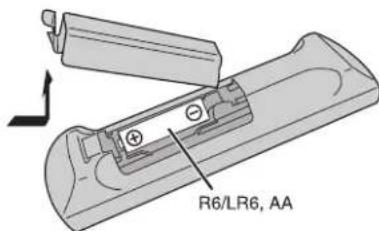 PANASONIC SCAKX14 - Forbereda fjarrkontrollen - 1