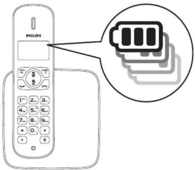 PHILIPS DCTG1821W - 检查电池电量 - 1