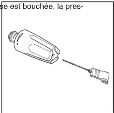 NILFISK E 140.29 PAD XTRA - Nettoyage de la buse Si la buse est bouchée, la pres- - 1