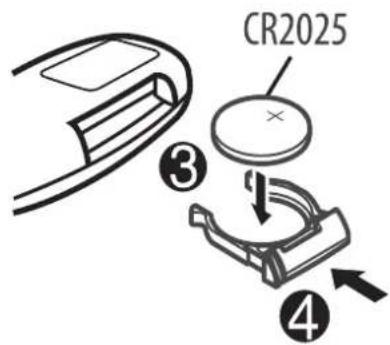PHILIPS CarStudio CEM2100 - 更换遙控器電池： - 2