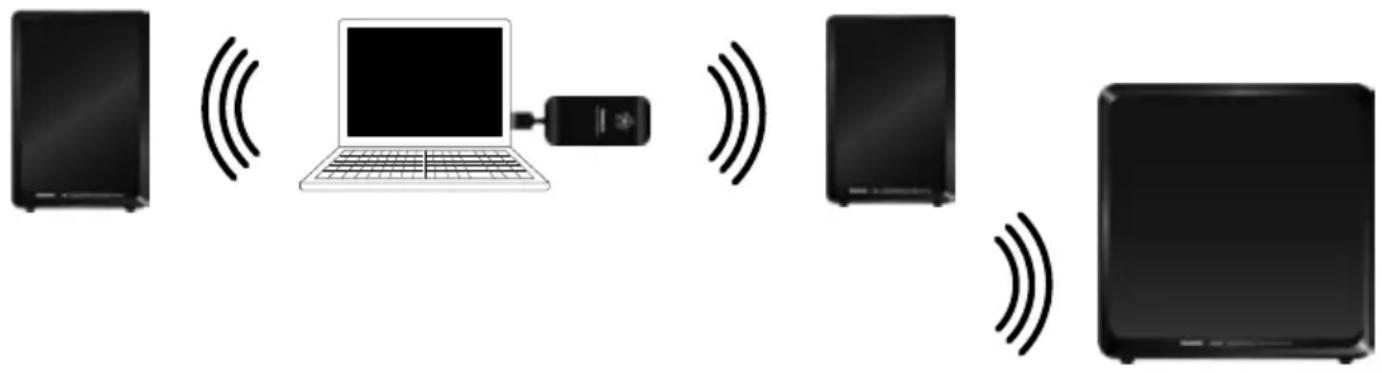 AUDIO PRO LV Sub - VERBINDING MAKEN MET EEN BESTAAND AUDIO PRO-NETWERK - 1