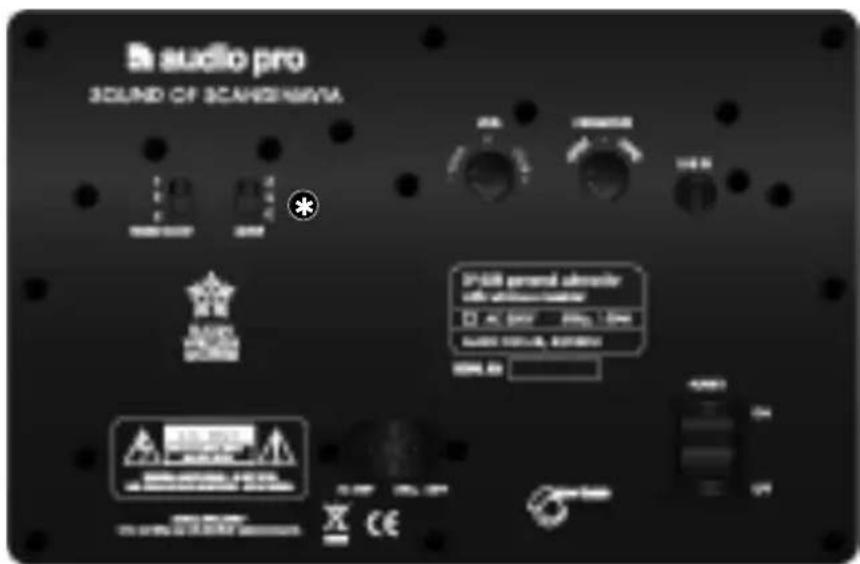 AUDIO PRO LV Sub - WIJZIGEN VAN ZONES VOOR DE LV-SUB - 1