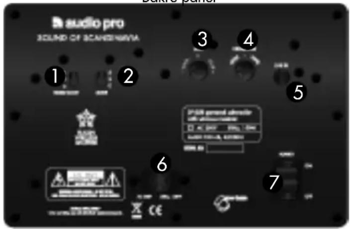 AUDIO PRO LV Sub - SPECIFICATIONER - 3