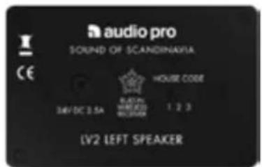 AUDIO PRO Living LV2e - SON SANS FIL PROVENANT D'ÉMETTEURS MULTIPLES, CODES DOMICILE 1,2 ET 3 - 5