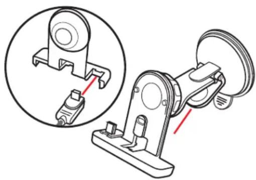MAGELLAN RoadMate 9055 - Fixation du support - 1