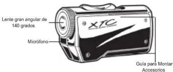Lente gran angular de 140 grados Micrófono XTC Guía para Montar Accesorios