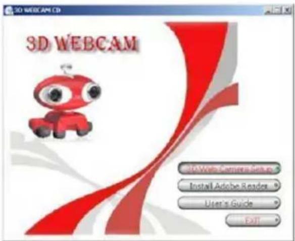 3D WEBCAM 3D WEBCAM 3D Web Camera Setup Install Adobe Reader User's Guide EXIT