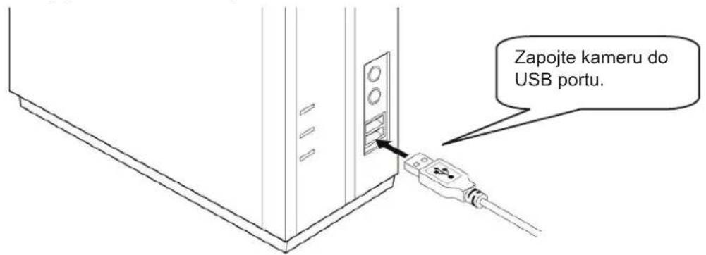 Zapojte kameru do USB portu.