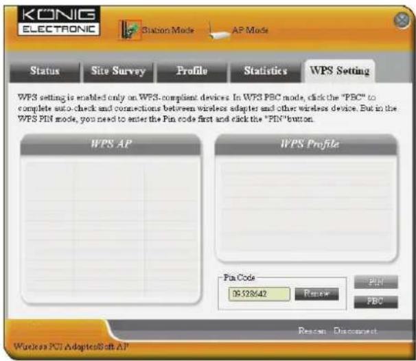 KONIG CMPWNPCI41 - WPS Setting - 1