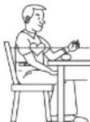 KONIG HCBLDPRESS11 - Sitting Measurement - Recommended Position - 2