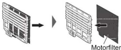 PANASONIC MCCG710RC79 - Vervanging van de motorfilter - 2