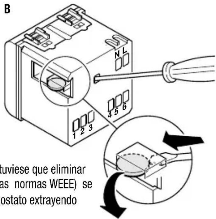 Gewiss GW12703 - Extracción bateria - 2