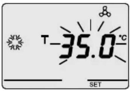 Gewiss GW12703 - Setting the antifreeze/high temperature protection temperature value - 1