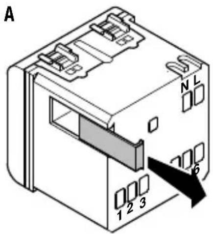 Gewiss GW12703 - Rimozione batteria - 1