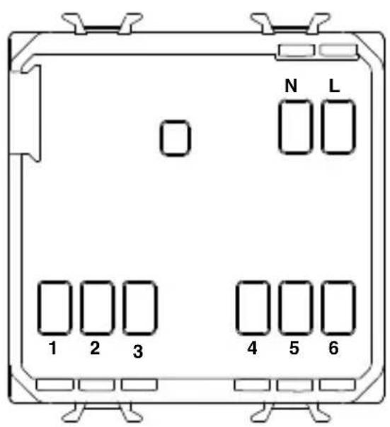 Gewiss GW12703 - Descripción Bornas - 1