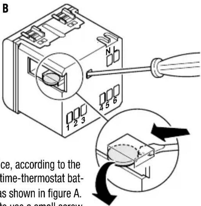 Gewiss GW12703 - Battery removal - 2