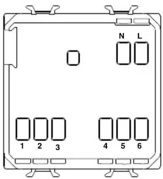 Gewiss GW12703 - Descrizione morsetti - 1