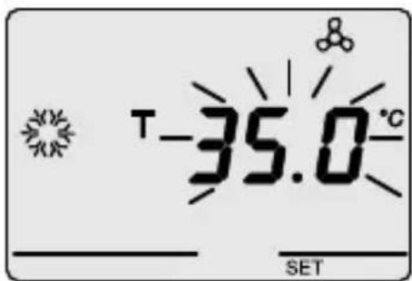 Gewiss GW12703 - Programación del valor de la temperatura anticongelante/protección altas temperatas - 1