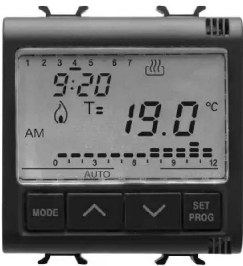 Gewiss GW12703 - Cronotermostato a relè da incasso - 1