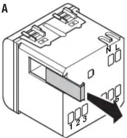 Gewiss GW12708 - Rimozione batteria - 1