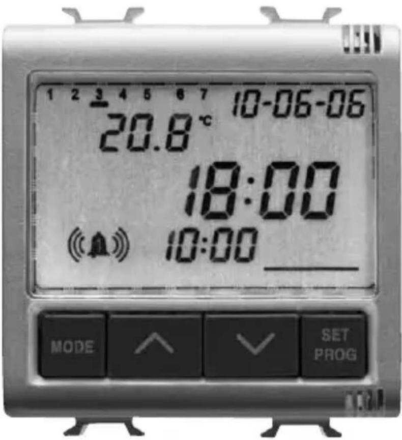 Gewiss GW12708 - Orologio / Sveglia / Termometro - 2
