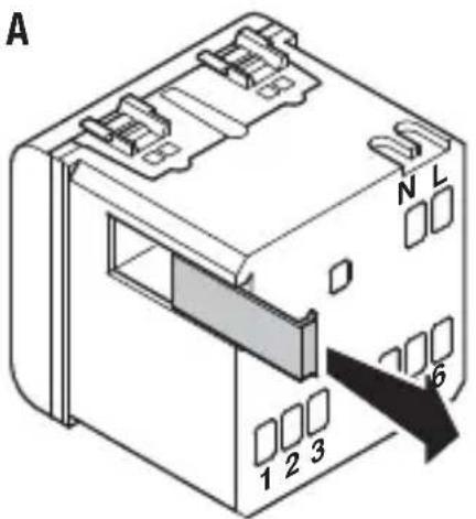 Gewiss GW12708 - Extracción batería - 1