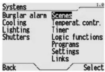 Gewiss GW12771VT - Activation of a scene or a scene sequence - 1