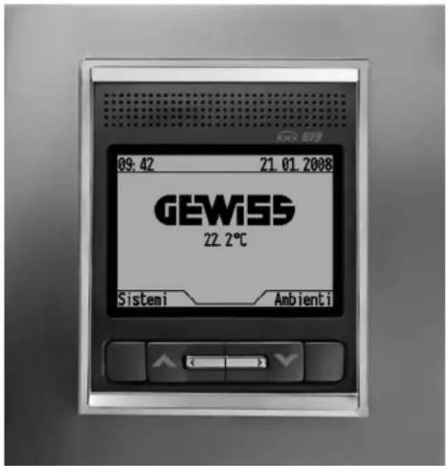 Gewiss GW12771VT - Pannello di lavoro e visualizzazione Easy - da incasso - LUX - 2