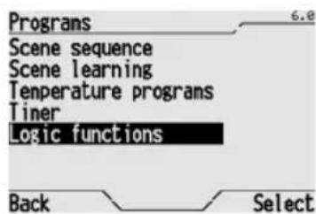 Gewiss GW12771VT - MODIFYING A LOGIC FUNCTION - 1