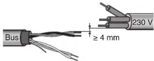 Gewiss GW12771VT - Warnings when installing the KNX/EIB - 1