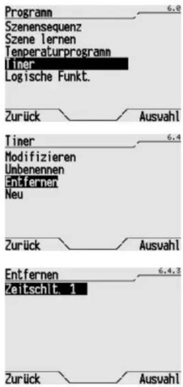 Gewiss GW12771VT - LOschen EINES TIMERS - 1