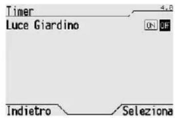 Gewiss GW12771VT - Attivare e disattivare un timer - 2