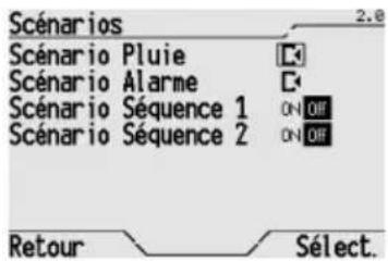 Gewiss GW12771VT - Activation d'un scenario ou d'un scenario séquence - 2