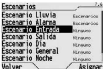 Gewiss GW12771VT - ASIGNACION DE UN ESCENARIO AL SISTEMA ESCENARIOS - 2