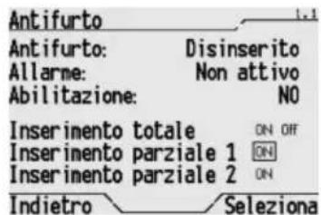 Gewiss GW12771VT - INSERIMENTO PARZIALE DELL'IMPIANTO ANTIFURTO - 2