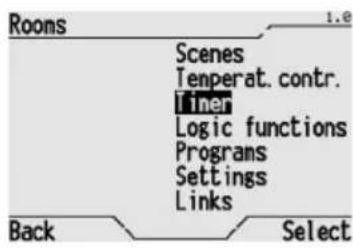 Gewiss GW12771VT - Activating and deactivating a timer - 1